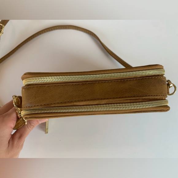 Brown Suede Crossbody Purse - Picture 4 of 7